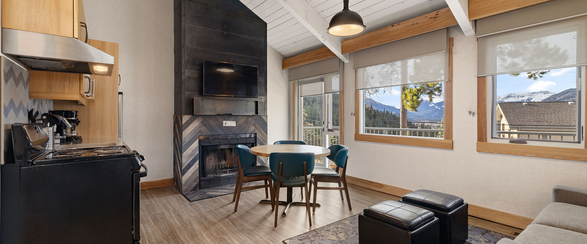 Cozy cabins, condos, and suites at Tunnel Mountain Resort in Banff National Park, Alberta.